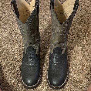 Black and Gray Durango Western Boots